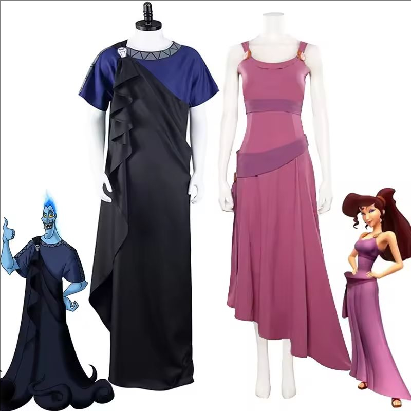 Men Formal Wear Set - ヘラクレスメガラハデスコスプレ衣装漫画映画衣装男性女性ドレスローブハロウィンカーニバルパーティーロールプレイスーツ