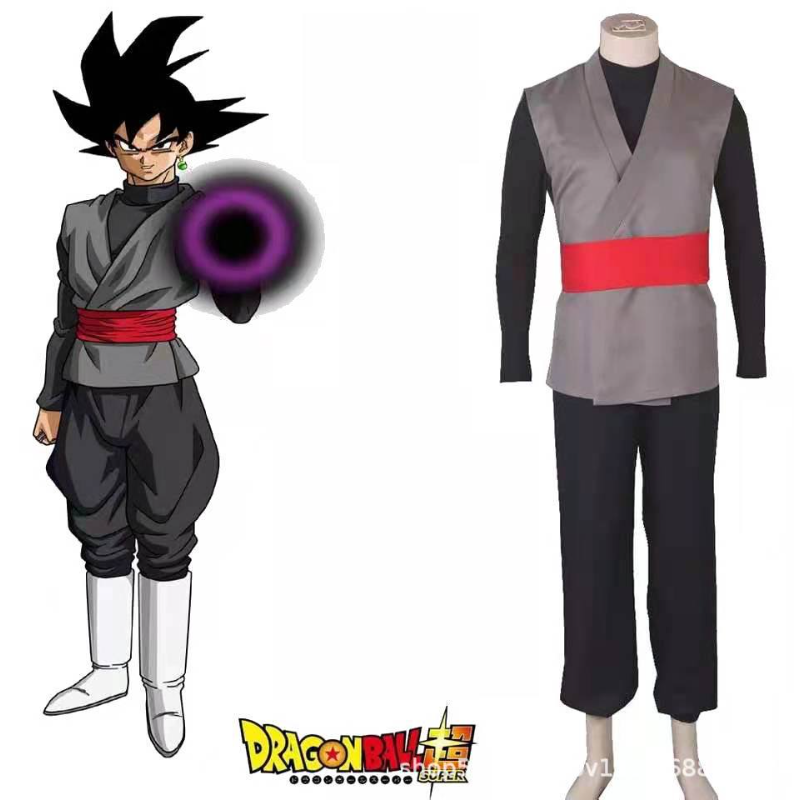 Men Formal Wear Set - 9種類のドラゴンボールメンズブラックコスプレ衣装アニメカンフースーツ衣装ユニフォームハロウィンカーニバルロールプレイ仮装フルセット