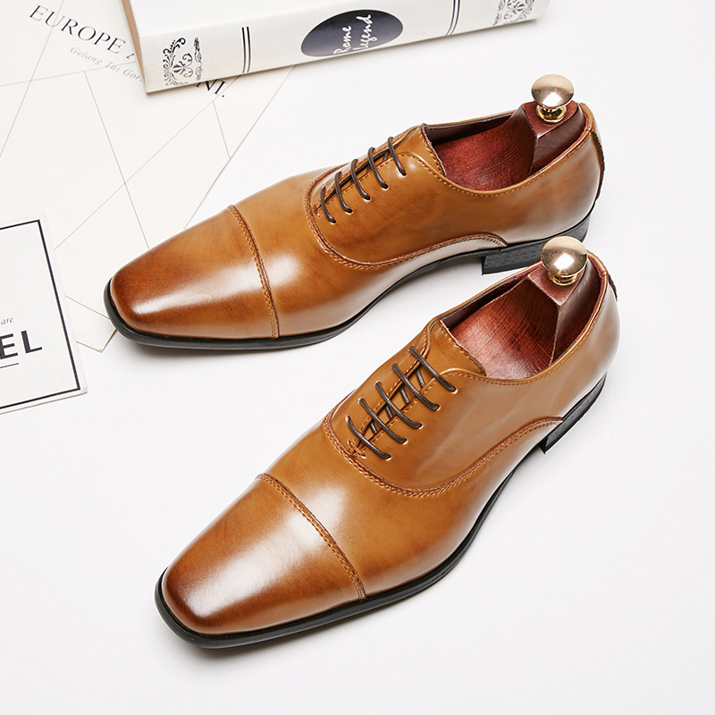 Men'S Luxury Formal Wear - 2025年ビジネスニューファッションメンズドレスシューズレザーメンズウェディングオックスフォードシューズレースアップオフィススーツメンズカジュアルシューズラグジュアリーフォーマル