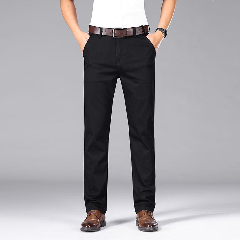 メンズピュアブラックジーンズ,上質でルーズなストレート,スト - Men Formal Wear With Jeans のレビューと価格