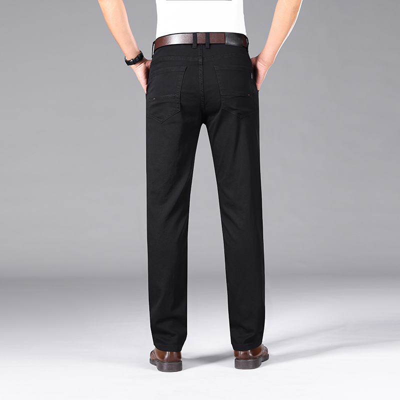 メンズピュアブラックジーンズ,上質でルーズなストレート,スト - Men Formal Wear With Jeans のレビューと価格
