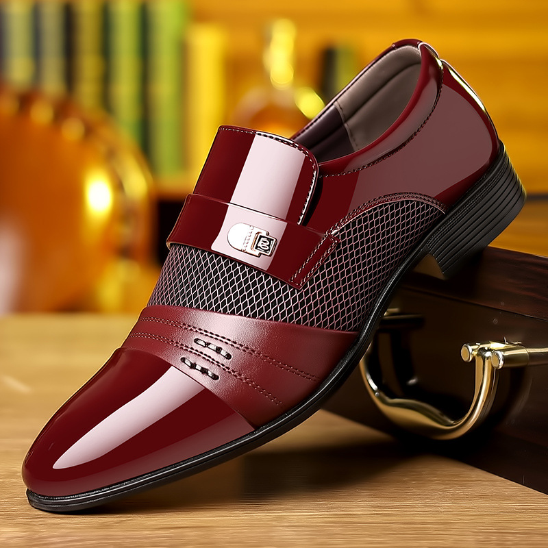 オックスフォードシューズメンズ高級ラッカー結婚式の靴ポインテ - Men'S Luxury Formal Wear のレビューと価格
