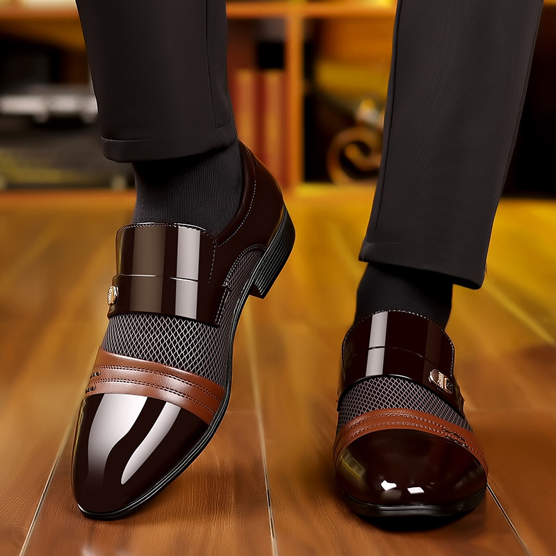 オックスフォードシューズメンズ高級ラッカー結婚式の靴ポインテ - Men'S Luxury Formal Wear のレビューと価格