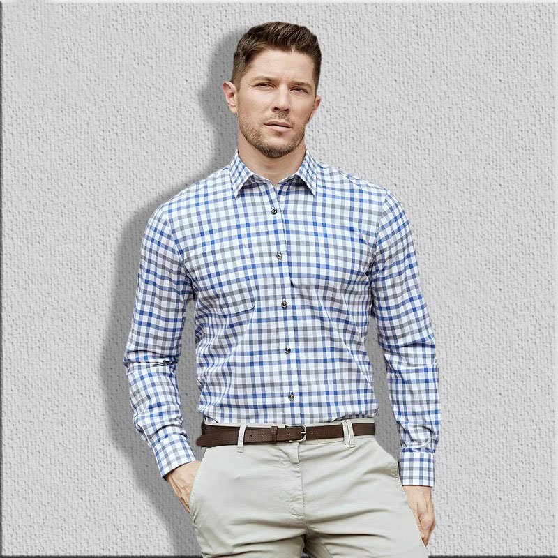 メンズ長袖シャツ,コットン,通気性,快適,カジュアル,スリム - Men Formal Wear For Summer のレビューと価格