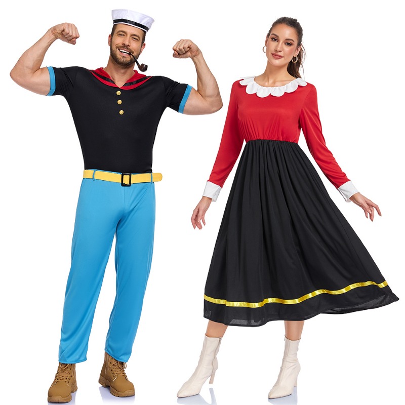 女性用オリーブメンズポパイコスチューム クラシック漫画ポパイ - Men Formal Wear Set のレビューと価格