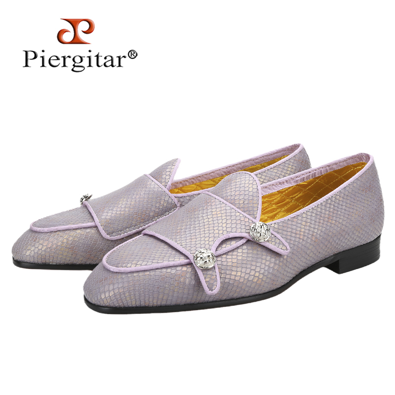 Piergitar バイオレットドラゴンスケールパターン本革 - Scale - Men Formals & Ethnic Wear のレビューと価格