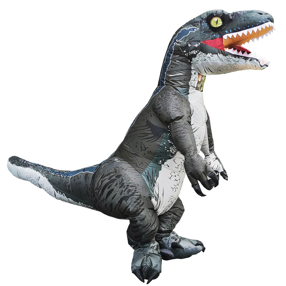ホット T-REX インフレータブル恐竜衣装ヴェロキラプトル - Men Formal Wear Set のレビューと価格