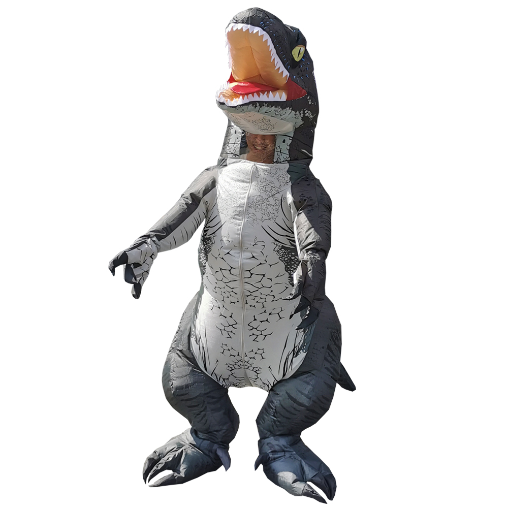 ホット T-REX インフレータブル恐竜衣装ヴェロキラプトル - Men Formal Wear Set のレビューと価格