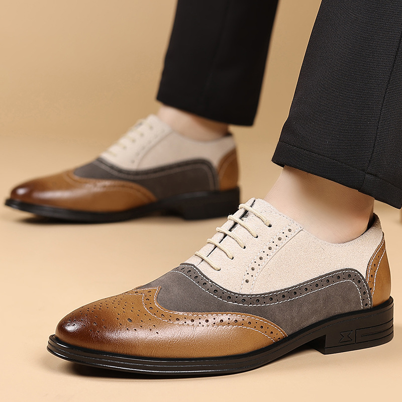 高級メンズドレスシューズ レトロブローグシューズ メンズ 快 - Men'S Luxury Formal Wear のレビューと価格