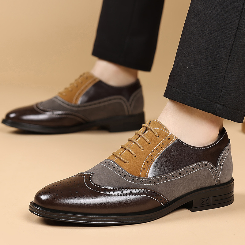 高級メンズドレスシューズ レトロブローグシューズ メンズ 快 - Men'S Luxury Formal Wear のレビューと価格