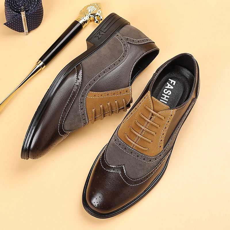 高級メンズドレスシューズ レトロブローグシューズ メンズ 快 - Men'S Luxury Formal Wear のレビューと価格