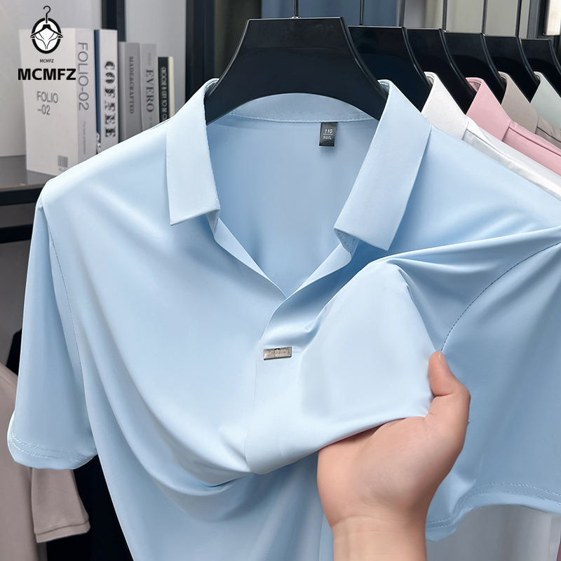 シンプルな隠しボタン付きメンズフラットラペルシャツ、シングル - Men Formal Wear For Summer のレビューと価格