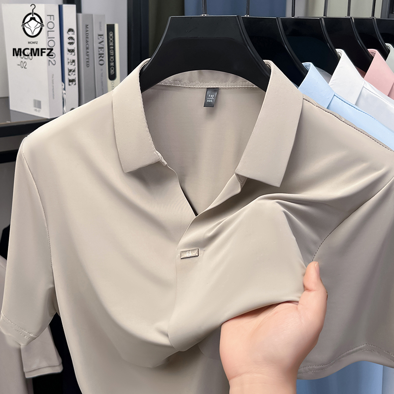 シンプルな隠しボタン付きメンズフラットラペルシャツ、シングル - Men Formal Wear For Summer のレビューと価格