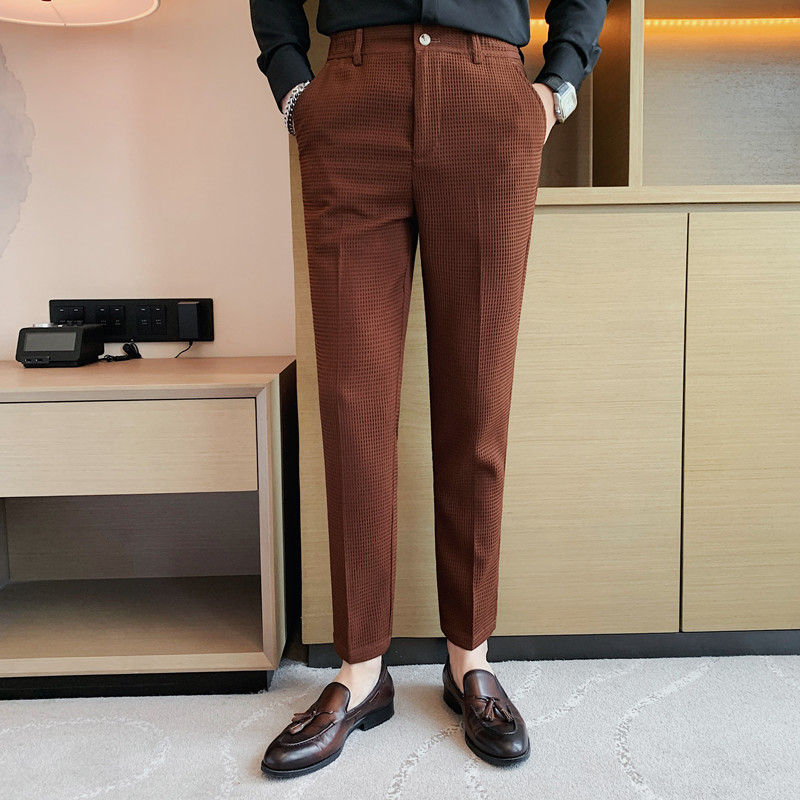 メンズストレッチパンツ,フォーマルパンツ,スリムフィット,ウ - Men Formal Wear Set のレビューと価格