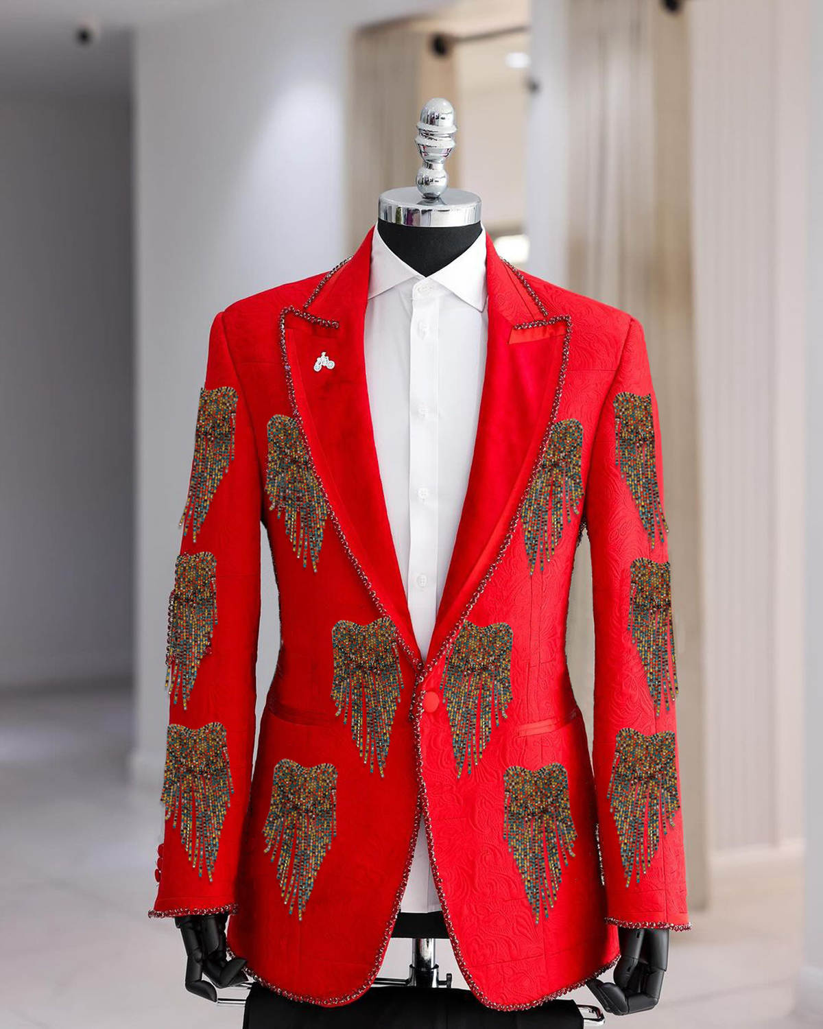 ファッション結婚式の男性スーツクリスタルパーティースーツ 2 - Formal Wear For Men Black Suit のレビューと価格