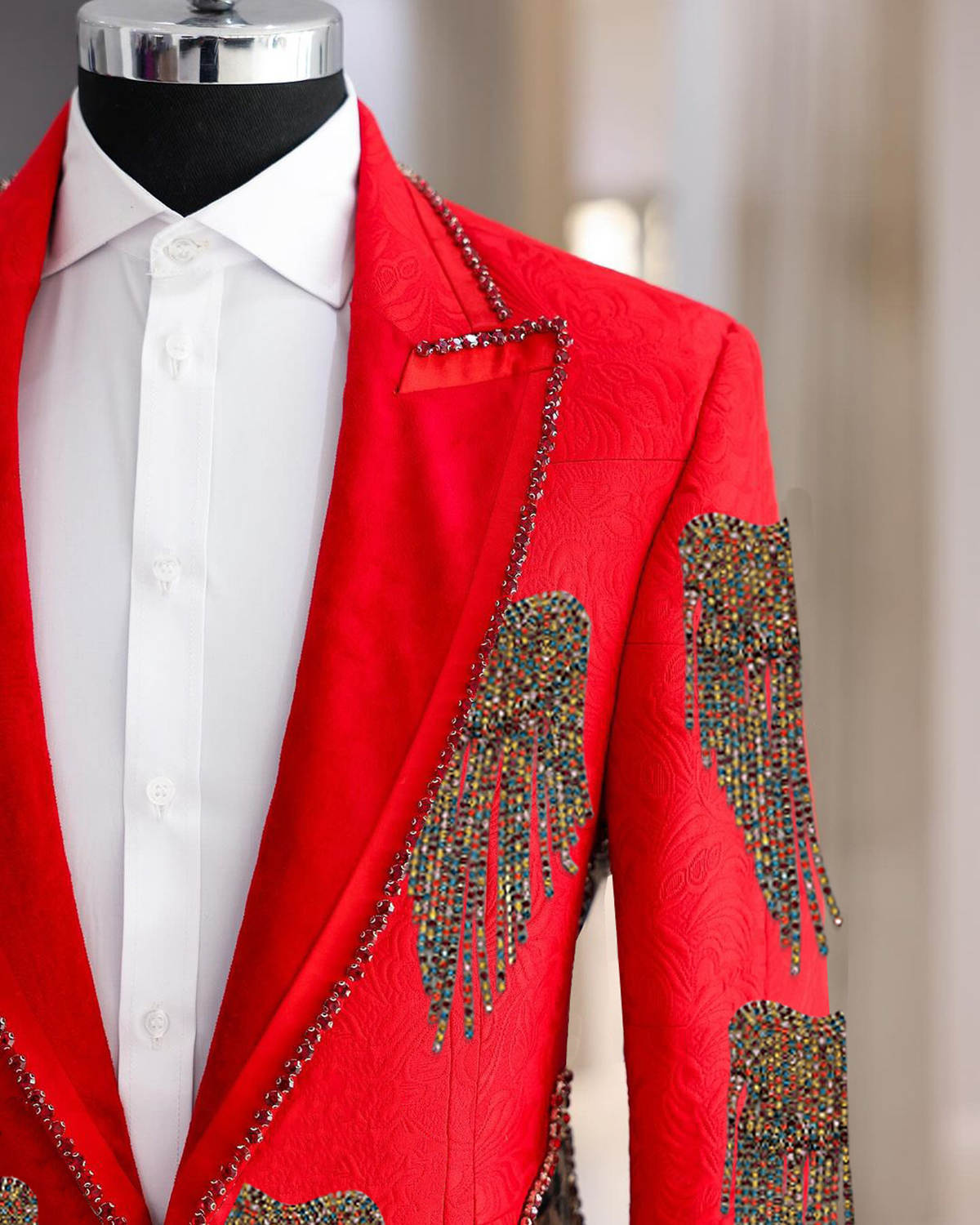 ファッション結婚式の男性スーツクリスタルパーティースーツ 2 - Formal Wear For Men Black Suit のレビューと価格