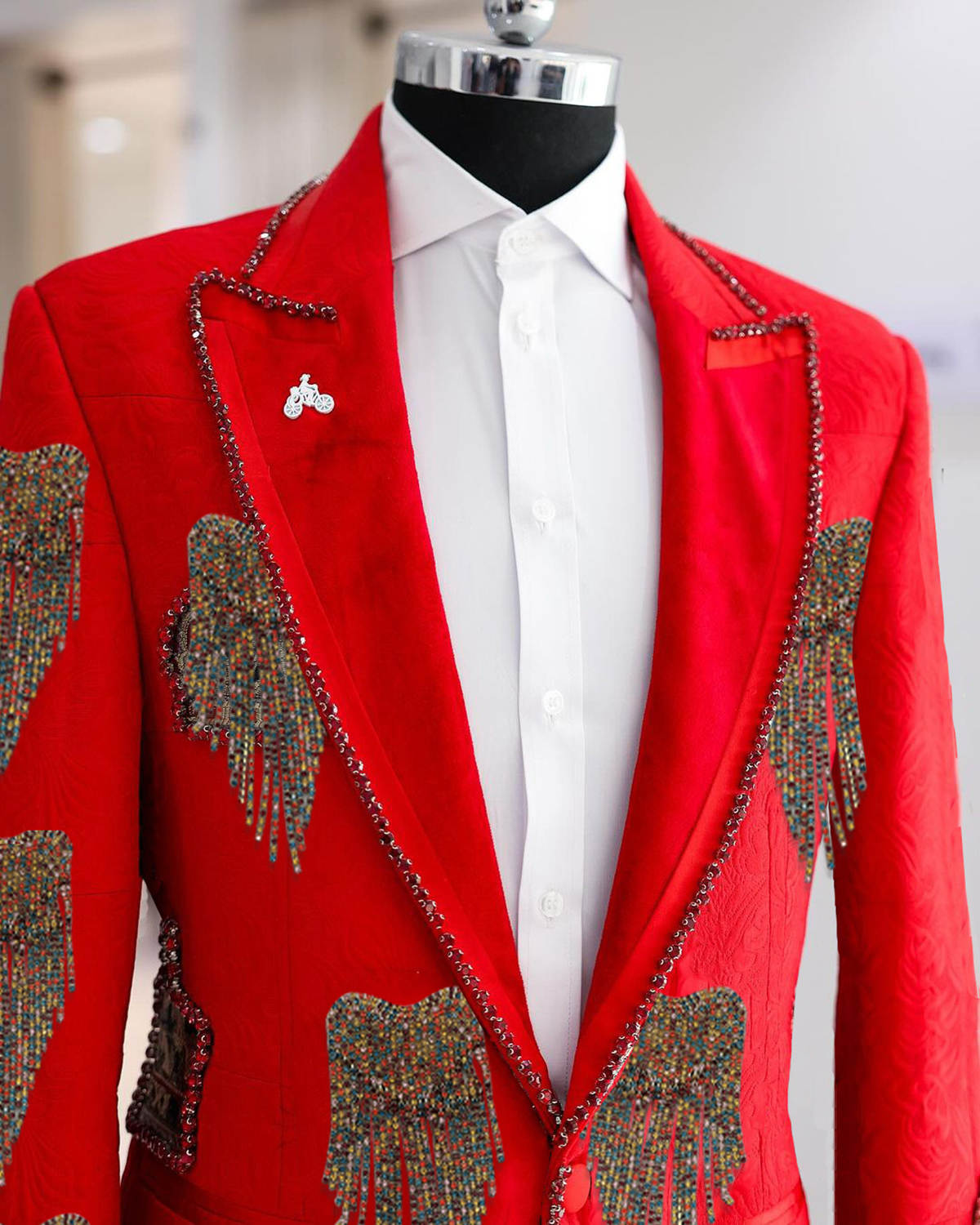 ファッション結婚式の男性スーツクリスタルパーティースーツ 2 - Formal Wear For Men Black Suit のレビューと価格