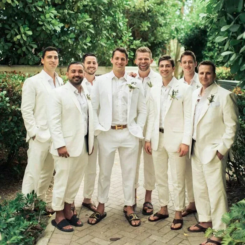 メンズスリムフィットフォーマルウェディングタキシード、パンツ - Men Formal Wear For Summer のレビューと価格