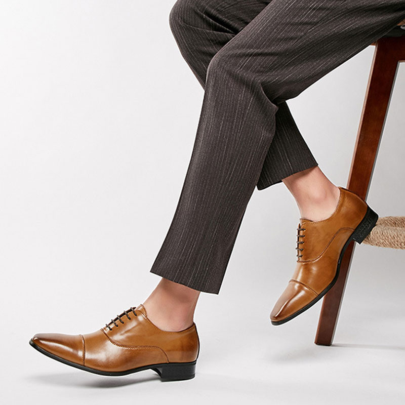 2025年ビジネスニューファッションメンズドレスシューズレザ - Men'S Luxury Formal Wear のレビューと価格