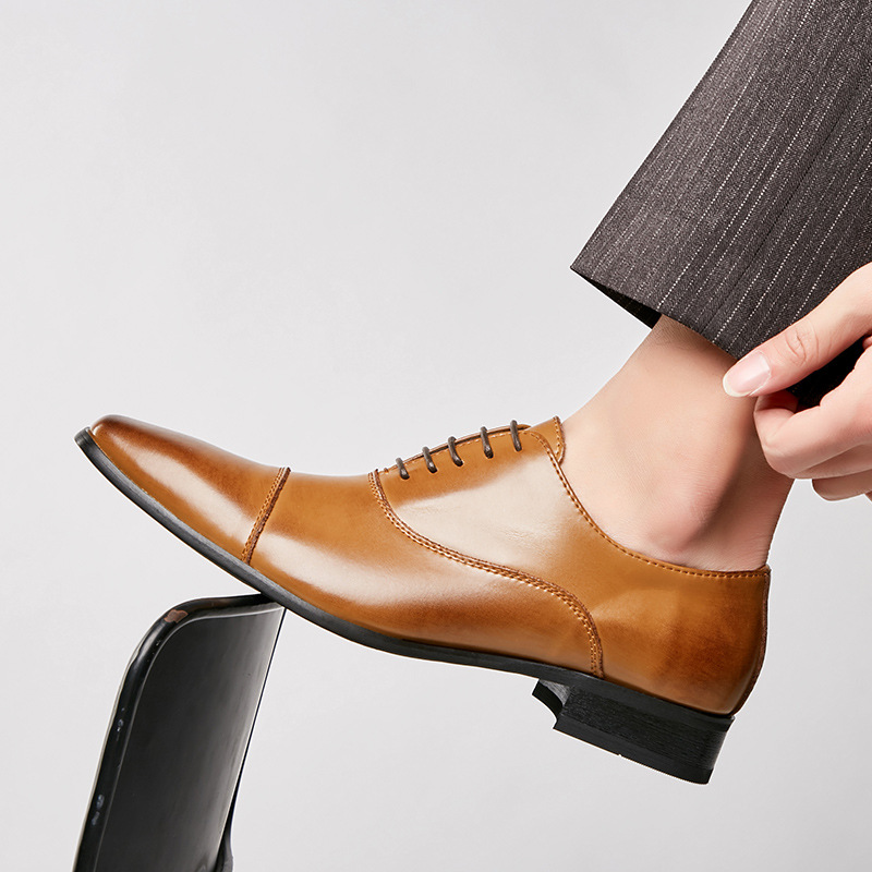 2025年ビジネスニューファッションメンズドレスシューズレザ - Men'S Luxury Formal Wear のレビューと価格