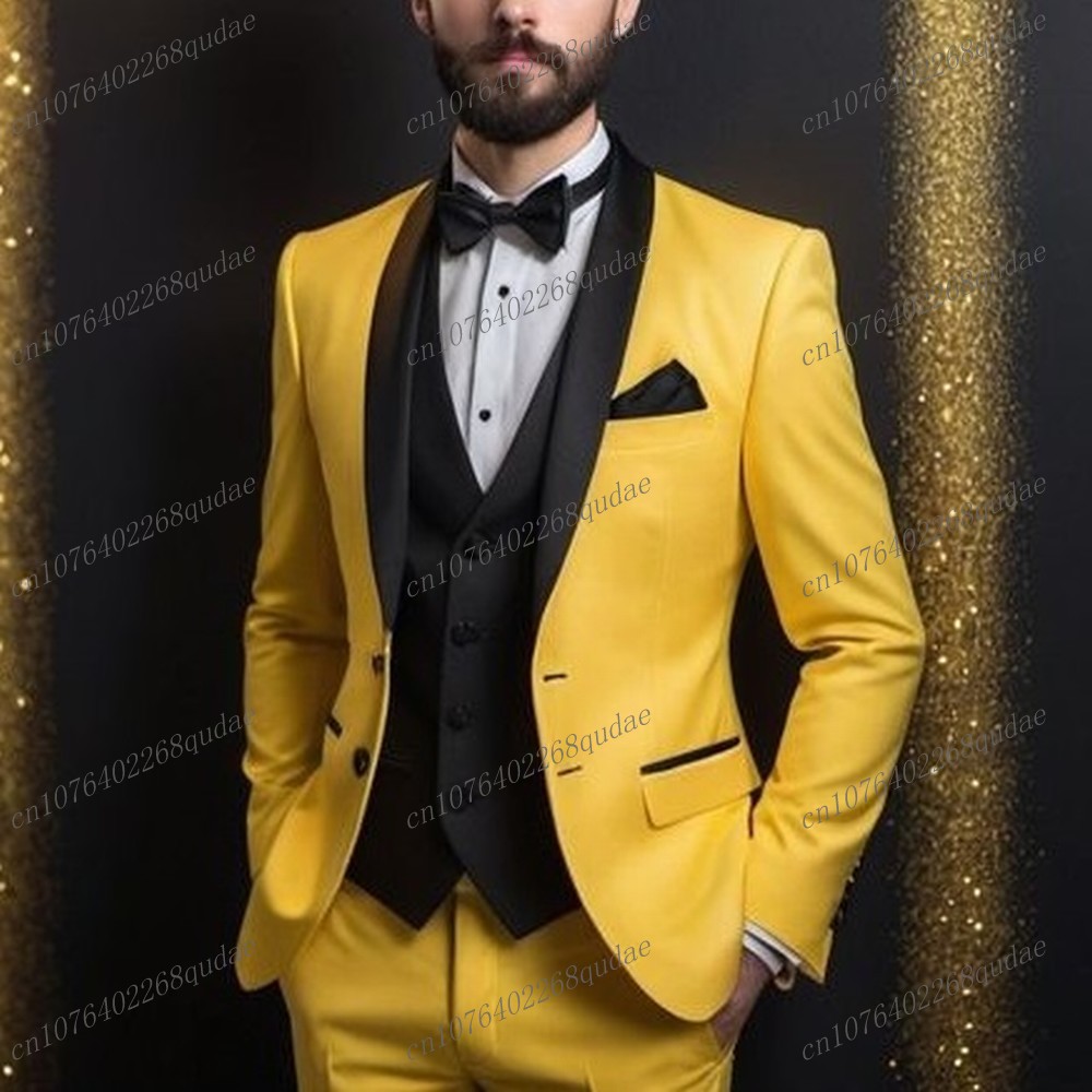 ダークピンクと黒のフォーマルメンズスーツ、結婚式、新郎、介添 - Men Formal Wear Pink のレビューと価格