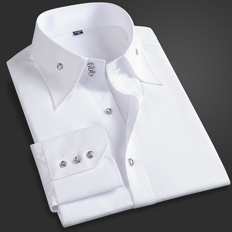 春秋メンズエグゼクティブシャツ韓国フィット、パーマネントプレ - Men Formal Wear For Summer のレビューと価格