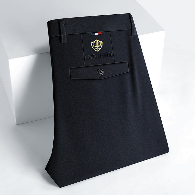 メンズビジネスカジュアルパンツ ストレッチドレスパンツ シワ - Men Formal Wear Set のレビューと価格