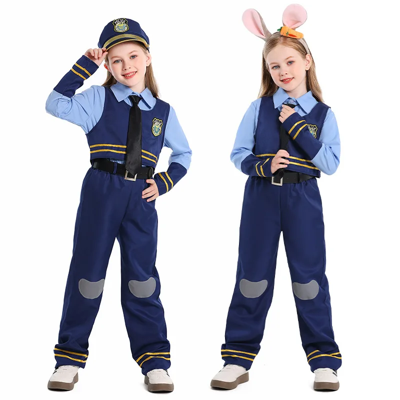 女の子用コスプレ ジュディ・ホップス 警察官コスチューム 子 - Men Formal Wear Set のレビューと価格
