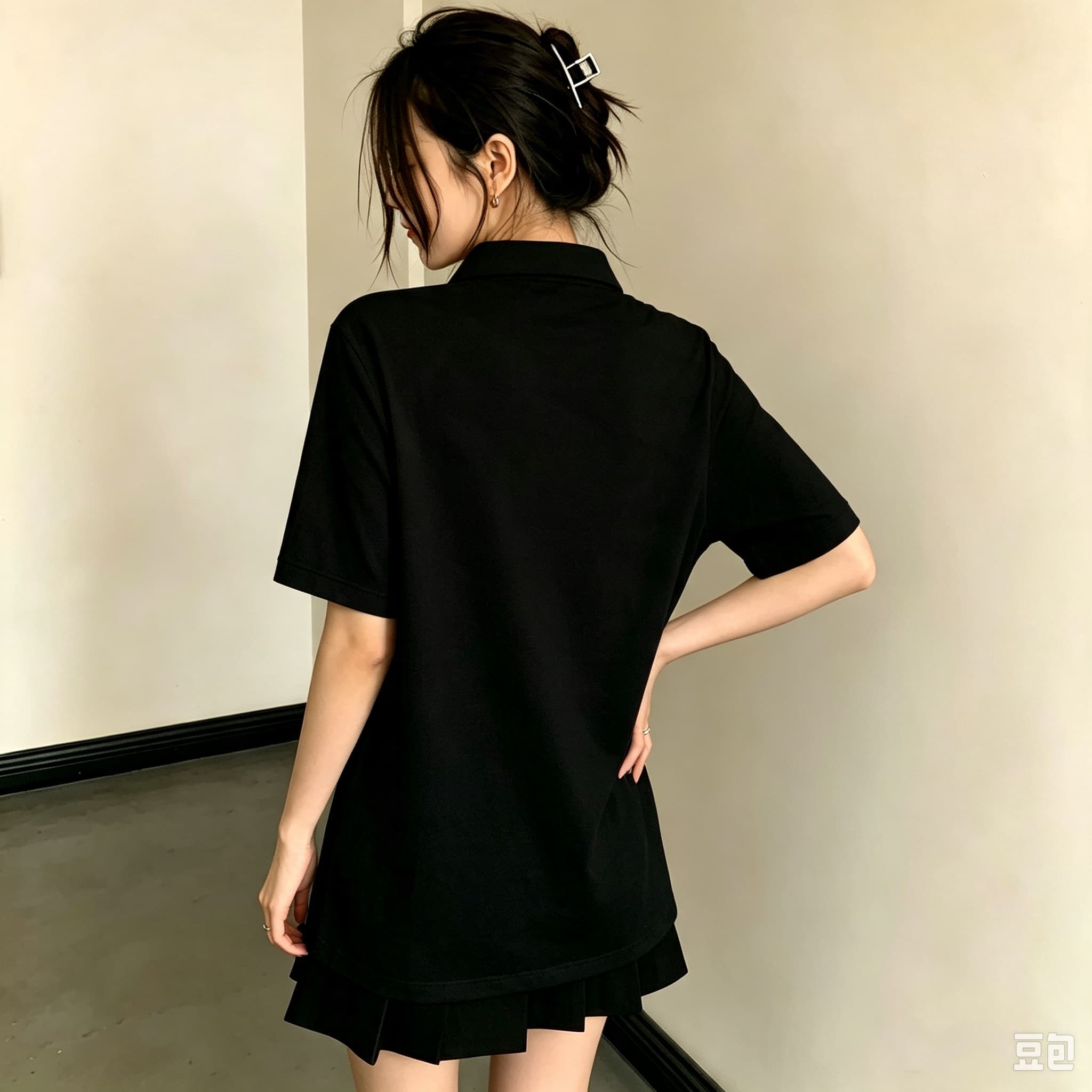 ユニセックス ブラック ラペルカラー ポロシャツ キュートな - Men Formal Wear Pink のレビューと価格