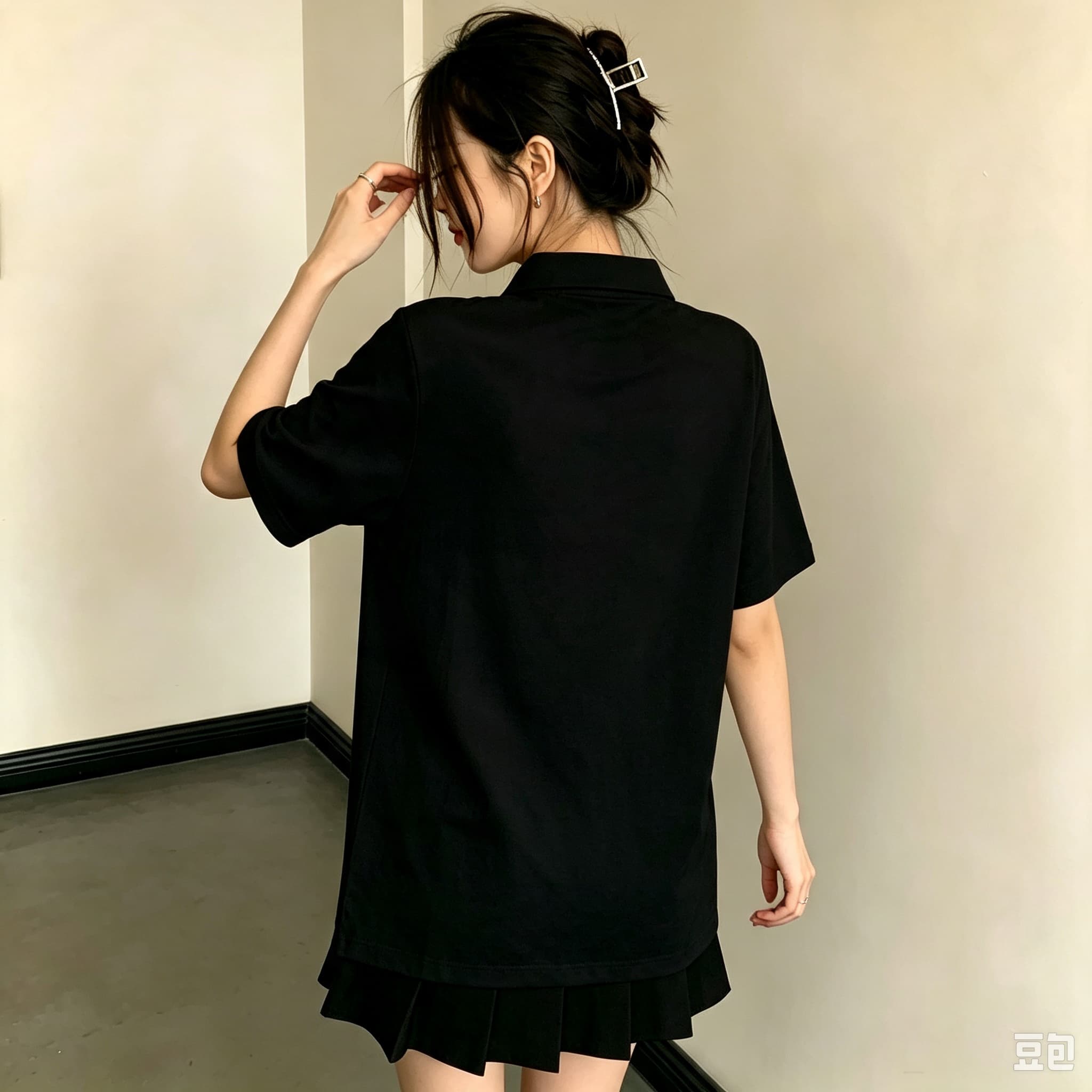 ユニセックス ブラック ラペルカラー ポロシャツ キュートな - Men Formal Wear Pink のレビューと価格