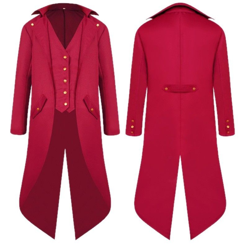 レディースヴィンテージ防シワ長袖テールコートとフルレングスパ - Men'S Medieval Formal Wear のレビューと価格