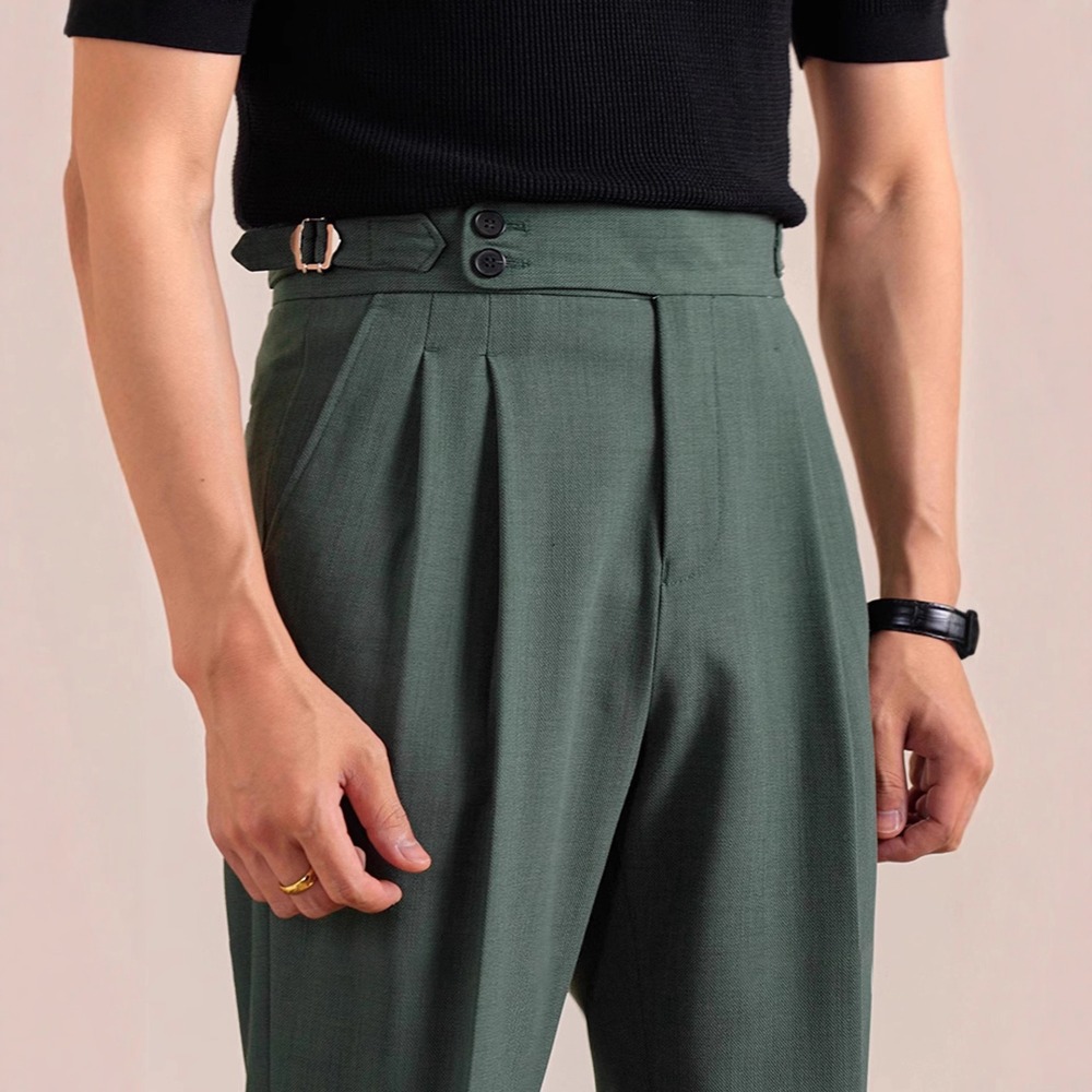 イタリアナポリメンズビジネスカジュアルスーツパンツ英国ファッ - Men Formal Wear Set のレビューと価格